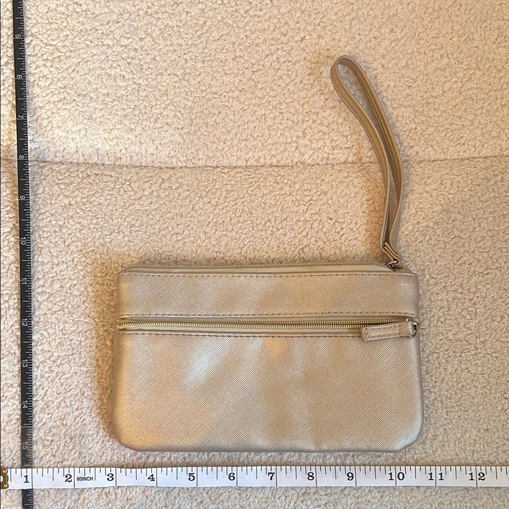 Elegant Gold Wristlet Clutch